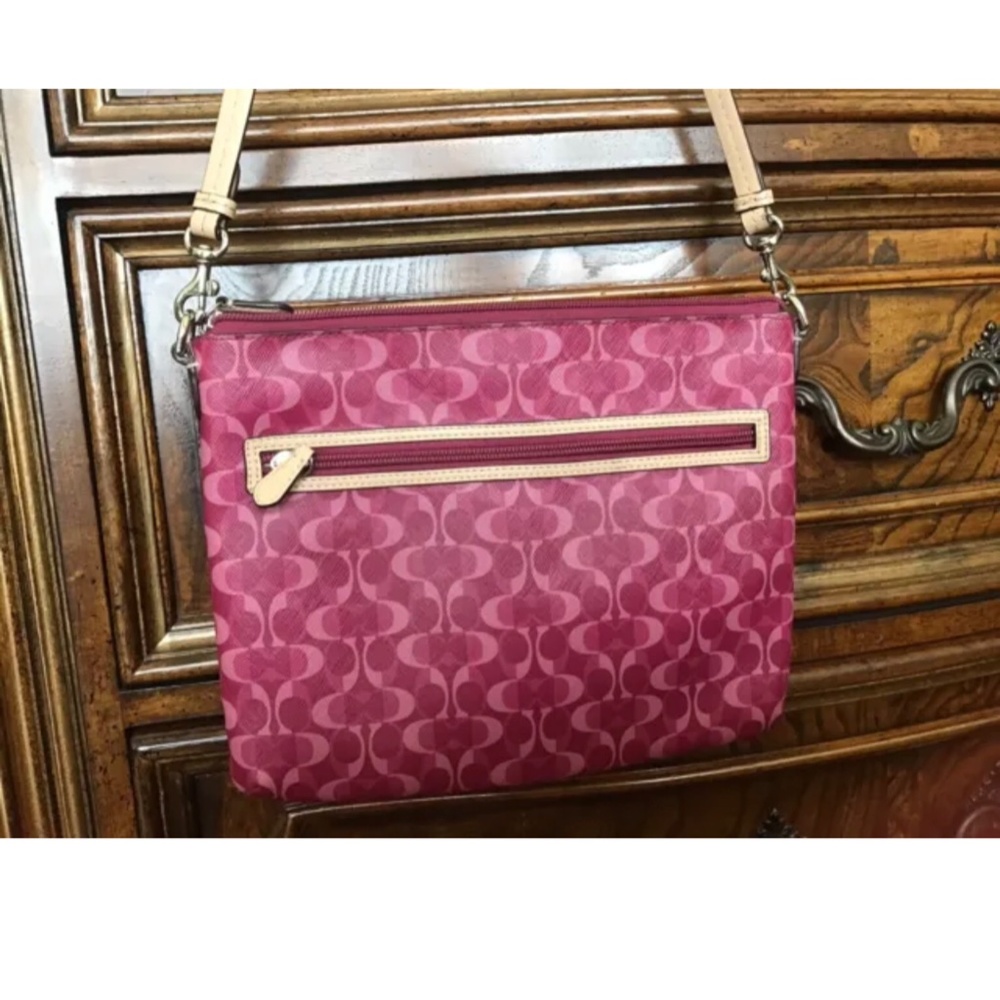 Coach Crossbody Pink Bag Python - image 5